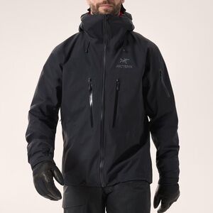 Arc'teryx Alpha SV jacket hood Gortex black Mens large.